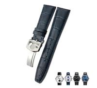 EPANO 20 mm 21 mm 22 mm pelle di vitello cinturino in pelle adatto per IWC Pilot Portoghese Nero Marrone Blu Alligatore grano Cinturino, 22mm, agate