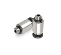 EPANO 5PCS Micro Giunto Tubo Raccordo PC Filettatura Diritto POC Rotondo con Foro Esagonale M3 M5 M6 Collegato con 3 4 6mm Gas Tubo (PC5-M5)