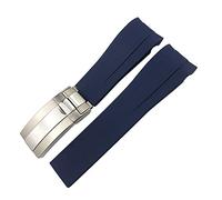 EPANO Cinturino in gomma da 20 mm e 21 mm, adatto per Rolex Deepsea Sea-Dweller Submariner, impermeabile, sportivo, in silicone, 21mm, Agata