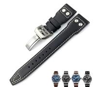 EPANO Cinturino in vera pelle di vitello 21 mm 22 mm adatto per IWC Big PILOT IW5009 IW5103 cinturino per orologio con chiodo, 20mm, Agata