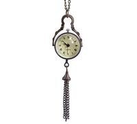 EPASHA Orologio da Tasca, Orologio da Tasca Orologio da Collana retrò Orologi Numeri in Scala di Sfera di Vetro Rotondo Ciondolo a Catena Vintage Moda (Colore : A)
