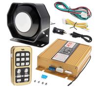 ePathChina DC12V 200W 18 Suono Forte Auto Allarme Polizia Sirena Horn Speaker con MIC Sistema e Telecomando