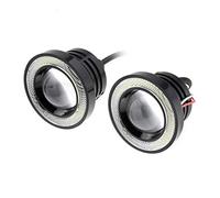 ePathChina Set da 2 lampadine LED a occhio di falco universali COB con diaframma 12 V 1200 lm DRL