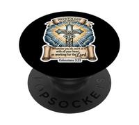 Epatologo cristiano epatologia è il mio ministero medico Dio PopSockets PopGrip Adesivo