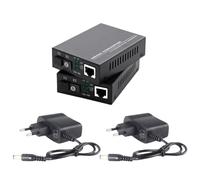 Epdpekc 1 Paio di Ricetrasmettitori in Fibra 100Mbps 20KM Convertitore Multimediale Gigabit SC in Fibra Singola Monomodale 1310/1550nm Spina UE