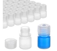 Epdpekc 50 Flaconi nel Plastica da 8 Ml, Flaconi per Reagenti Un Bocca Larga, Flaconi Vuoti Piccoli, Flaconi per Campioni nel Polipropilene