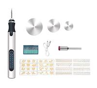 Epdpekc Macchine per Incidere Mini Penna per Incisore Elettrico Strumenti Cordless Gioielli Incisi Vetro Pietra Metallo Plastica Legno Resina