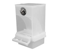 Epdpekc Mangiatoia per Uccelli Bianca Mangiatoia Automatica per Pappagalli Bevitore di Semi Gabbia per Contenitori per Alimenti per Parrocchetti di Piccole e Medie Dimensioni