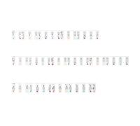 Epdpekc per Note di Pianoforte Striscia di Bottoni per Strisce di Note Colorate In Silicone Adesivo per Tastiera Staccabile Universale (Scatola In PVC) 88