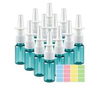 Eperlorit 12 flaconi spray nasali vuoti da 14,2 g, in plastica, verdi, da