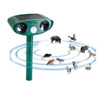 EPERSU - Dissuasore per gatti a ultrasuoni per giardino, vincitore del test, a energia solare, con sensore di movimento, portata di 8 m, efficace contro gatti, martore, uccelli