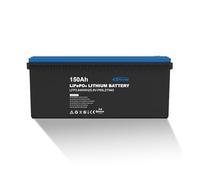 EPEVER Batteria al litio LiFePO4 25,6 V 150 Ah con BMS e app integrate, auto-riscaldamento inferiore a 0 °C, celle LiFePO4 adatta per camper, barche, campeggio, roulotte, accumulo di energia