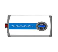 EPEVER IPower-Plus Serie IP2000-12 Plus, convertitore di tensione da 12VDC a 230VAC a onda sinusoidale pura con display LCD, ideale per sistemi off-grid e a bordo di veicoli.