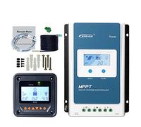 EPEVER MPPT - Regolatore di carica solare 40 A, tensione di ingresso max100 V, tracciante a terra negativa 4210AN + misuratore remoto MT50 con display LCD retroilluminato per caricabatterie solare al