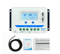 EPEVER Regolatore di carica solare PWM da 30 A, 12 V/24 V/36 V/48 V, con display LCD con uscita USB, per sistema di ricarica della batteria del pannello solare (30 A, VS3048AU)