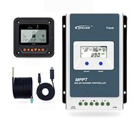 EPEVR MPPT Solar Charge Controller Tracer A Serie 10A/20A/30A/40A con 12V/24V DC Identificazione automatica della tensione di sistema(30A+MT50+RTS+RS485)