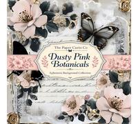 Ephemera Background Collection Dusty Pink Botanicals: Butterflies and Flowers Cut Out and Collage Art for Junk Journaling Scrapbooks Cardmaking and Mixed Media Art