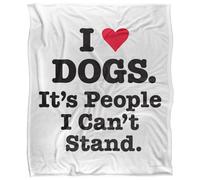 Ephemera I Heart Dogs Vellutato Supermorbido Coperta (TV24369)