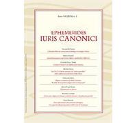 Ephemerides Iuris canonici (2014). Vol. 1