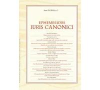 Ephemerides Iuris canonici (2016). Vol. 1
