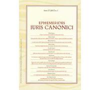 Ephemerides Iuris canonici (2017). Vol. 1