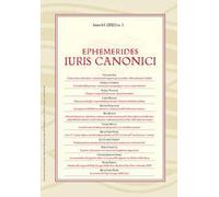 Ephemerides Iuris canonici (2021). Vol. 1
