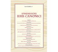 Ephemerides Iuris canonici (2023) (Vol. 1)