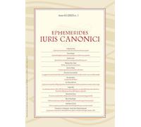 Ephemerides Iuris canonici (2025) (Vol. 1)