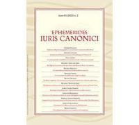 Ephemerides iuris canonici (2025). Vol. 2