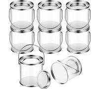 ephenria Secchio Ideale per regali Organizza Plastica | 8 pezzi di secchielli trasparenti in plastica, perfetti come regali DIY, dimensioni ca. 7,5 x 7,8 cm.