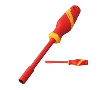 EpheyFIF 1pc 1000V Ad Alta Tensione Isolato Manicotto Cacciavite Elettricista VDE Isolato Chiave A Bussola 4/5/5.5/6/7/8/9/10/11/12/13/14mm