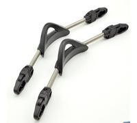 EpheyFIF 2 cinghie per pinne da sub, cinturino a molla per tallone con fibbie a sgancio rapido, in acciaio inox, cinghie antiscivolo per pinne (S nero)