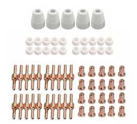 EpheyFIF 65pcs PT-31 Plasma Cutter Elettrodo Punte Set Rame E Plastica Ceramica Protezione Cap Kit Per Parkside Taglio Torcia Parti