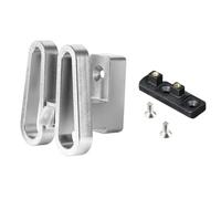 EpheyFIF Adattatore per montaggio su rack anteriore in lega di alluminio - per staffa naso maiale Brompton & -Dahon bag/cestino montaggio 70 x 63,5 mm