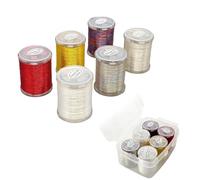 EpheyFIF Filo per legare le mosche, 150D, 100 m, materiale per legare le mosche per ninfe, 6 pezzi