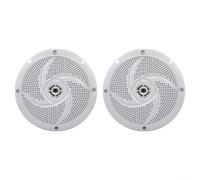 EpheyFIF Marine Speaker 6.6 Pollici Impermeabile Bianco Coppia | Impermeabile IPX7, rivestimento resistente ai raggi UV, finitura bianca, uso marino del ponte piscina, audio chiaro