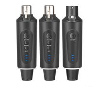 EpheyFIF Sistema microfonico XLR wireless Plug-on Trasmettitore e ricevitore con alimentazione 48 V per microfoni a condensatore dinamici Registrazione prestazioni dal vivo Parlare in pubblico