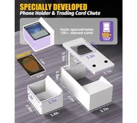 EpheyFIF Supporto per scansione delle carte per MTG, scansiona rapidamente le tue carte da gioco con app scanner popolari come ManaBox, per collezionisti di giochi, 18,2 x 9 x 18,2 cm