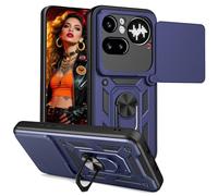 Ephoou for Nothing Phone 4a Pro 5G Custodia Armor con Cavalletto ad anello e copertura per obiettivo della fotocamera scorrevole, di grado militare, robusta, antiurto, per niente telefono (4a Pro) SJ