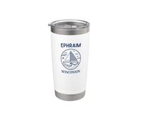 Ephraim Wisconsin Cool Sailboat Bicchiere termico in acciaio inox doppia parete