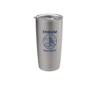 Ephraim Wisconsin Cool Sailboat Bicchiere termico in acciaio inox doppia parete