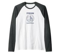 Ephraim Wisconsin Cool Sailboat Maglia con Maniche Raglan
