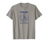 Ephraim Wisconsin Cool Sailboat Maglietta