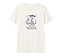 Ephraim Wisconsin Cool Sailboat Maglietta Premium