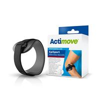 Epi-Sport, fascia per gomito Actimove, grande, riduce il fastidio al gomito, epicondilite acuta e cronica, doppia compressione mirata, senza lattice, flessibile, durevole, elastico, previene la costrizione del sangue.