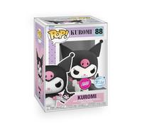 Epic Collectibles Pop Hello Kitty - Kuromi con telefono floccato (finitura vellutata) Chase Variant Esclusiva figura in vinile da collezione Bundle con protezione compatibile Funko Box