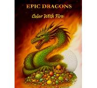 Epic Dragons - Color with Fire: Realistic Mythical Dragon Coloring Book for Adults, Teens, Artists, Hobbyists, and Fantasy Lovers