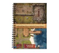 Epic Forge Battlemaps Libro, edizione Heroic Fantasy per esterni, 305 x 420 mm, formato XL, copertina rigida