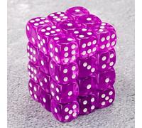 Epic Forge -Dato di 6 facce - Set di 36 dadi - Viola trasparente