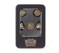 Epic Forge Dragon Scale Gold - Set di 7 dadi in metallo, 16 mm